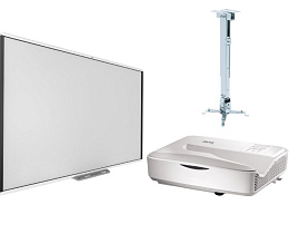 Интерактивная доска SMART SBM787V с проектором SMART UL110W и креплением DIGIS DSM-2