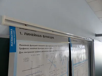 Рельсовая система PolyGlide Boards Slide МОНО-2 для ЖК/ИД 65/75; КР 230 (Р-маркер; Н-мел)