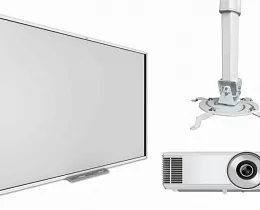 Интерактивная доска SMART SBM777V с проектором EXD102STW и креплением DSM-14kw